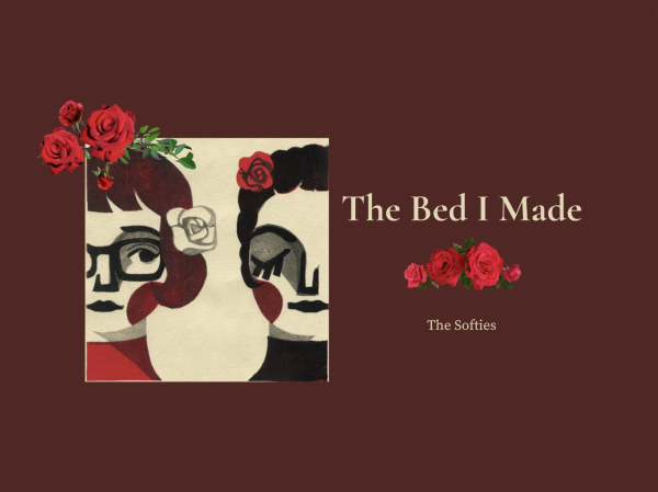 The album cover, illustrating Rose Melberg and Jen Sbragia, is displayed on a digital graphic. Indie-pop duo The Softies released their first album in 24 years on Aug. 23. 